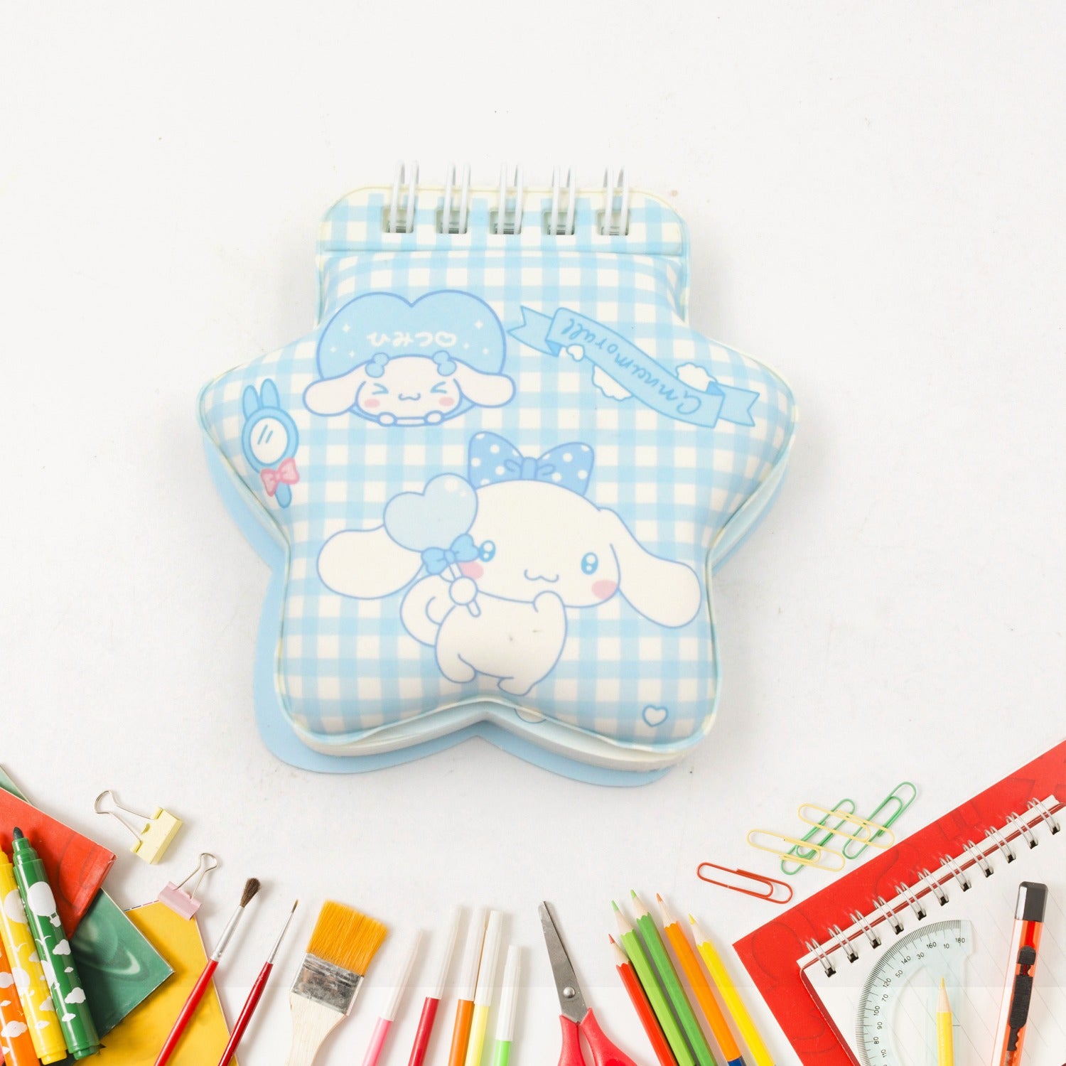 Wukusy Cartoom personal diary with colorful cartoon printed pages, small pocket size travel notebook, perfect for daily journaling.