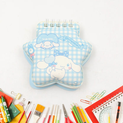 Wukusy Cartoom personal diary with colorful cartoon printed pages, small pocket size travel notebook, perfect for daily journaling.