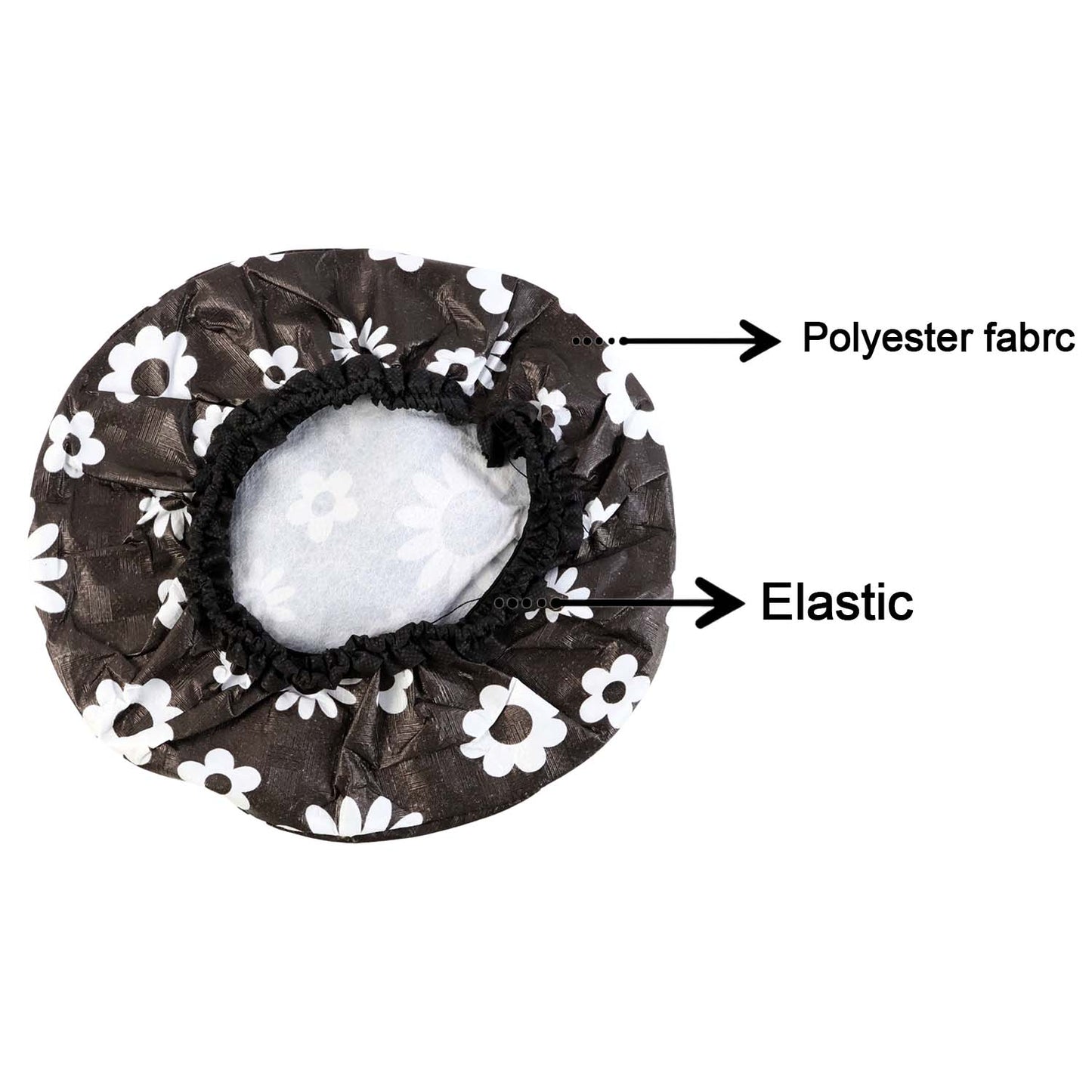 Wukusy 4-in-1 ceiling fan dust proof cover set installed on a ceiling fan, protecting blades from dust and debris.