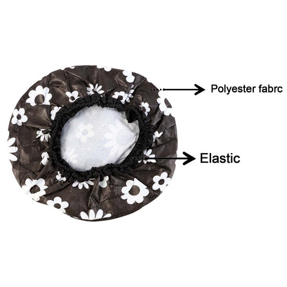 Wukusy 4-in-1 ceiling fan dust proof cover set installed on a ceiling fan, protecting blades from dust and debris.