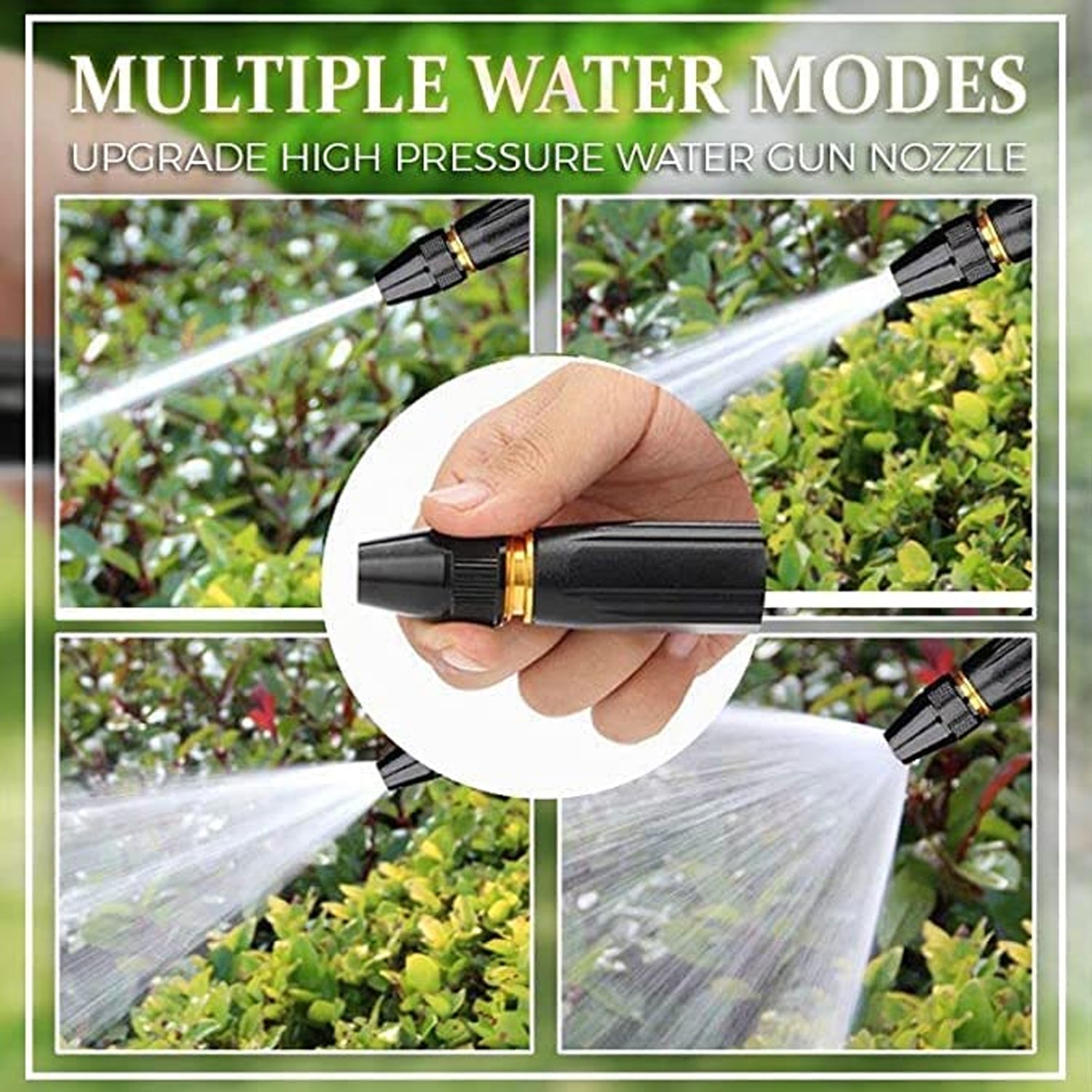 Wukusy plastic car washer high pressure water spray gun with trigger and nozzle for cleaning vehicles and surfaces.