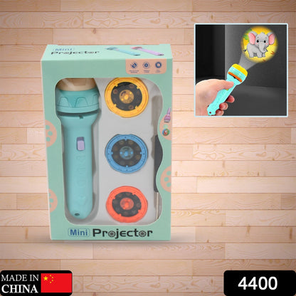 Wukusy mini slide projector for kids with colorful slide patterns and flashlight torch, ideal for educational and entertainment activities